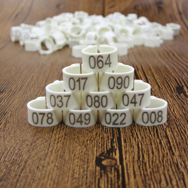 Bird Leg Bands (100pc, 8mm)