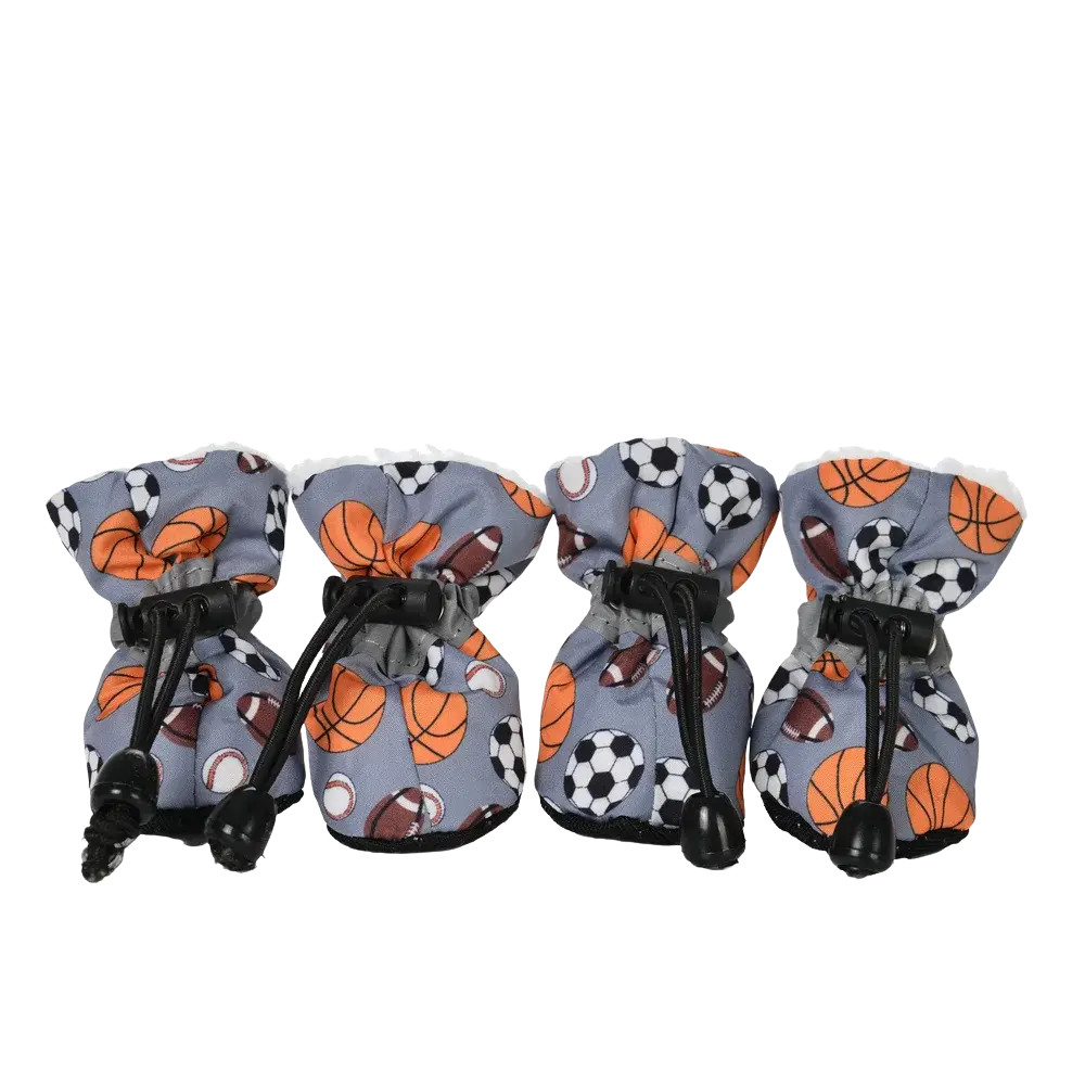 4pcs/set Durable Waterproof Winter Pet Dog Shoes Anti-slip Thick Pet Footwear Puppy Dogs Socks Booties