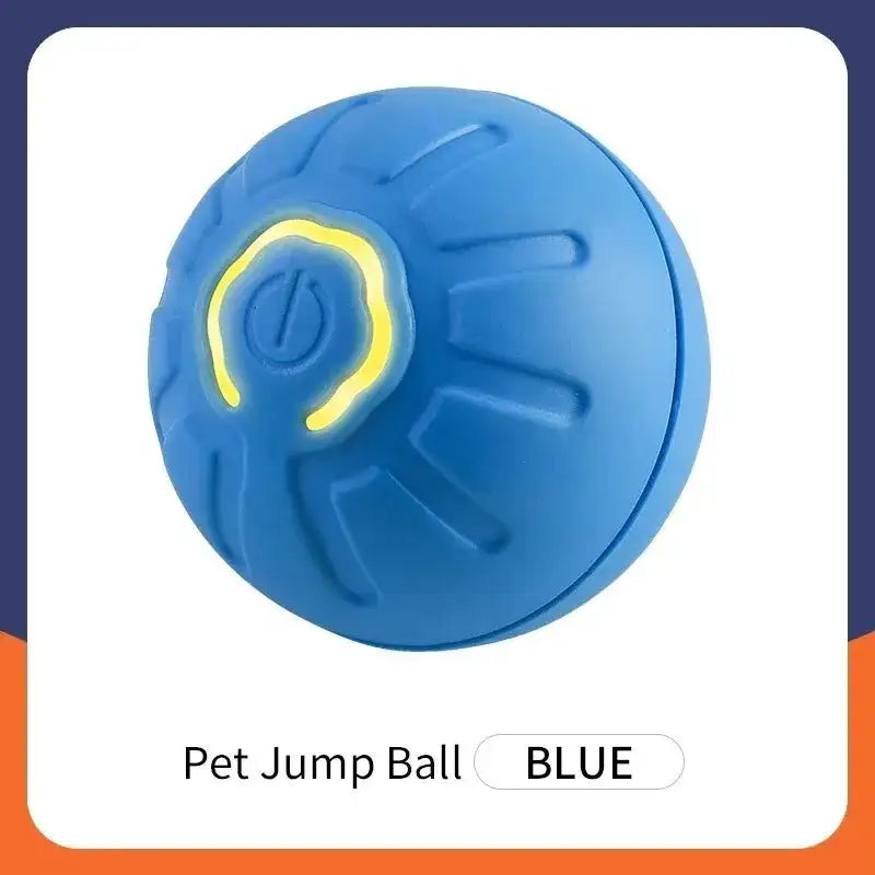 Rechargeable Automatic Dog Toy Ball - LED Bouncing Ball w/ USB Charging for Cats & Dogs