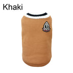 CampusPaws V-Neck Sweater - Preppy Knit Pullover for Small Dogs & Cats