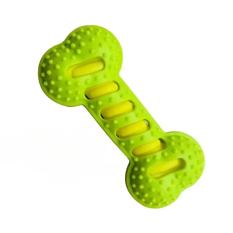 Durable Dental Chew Bone for Puppies & Dogs - Teeth Cleaning Rubber Toy