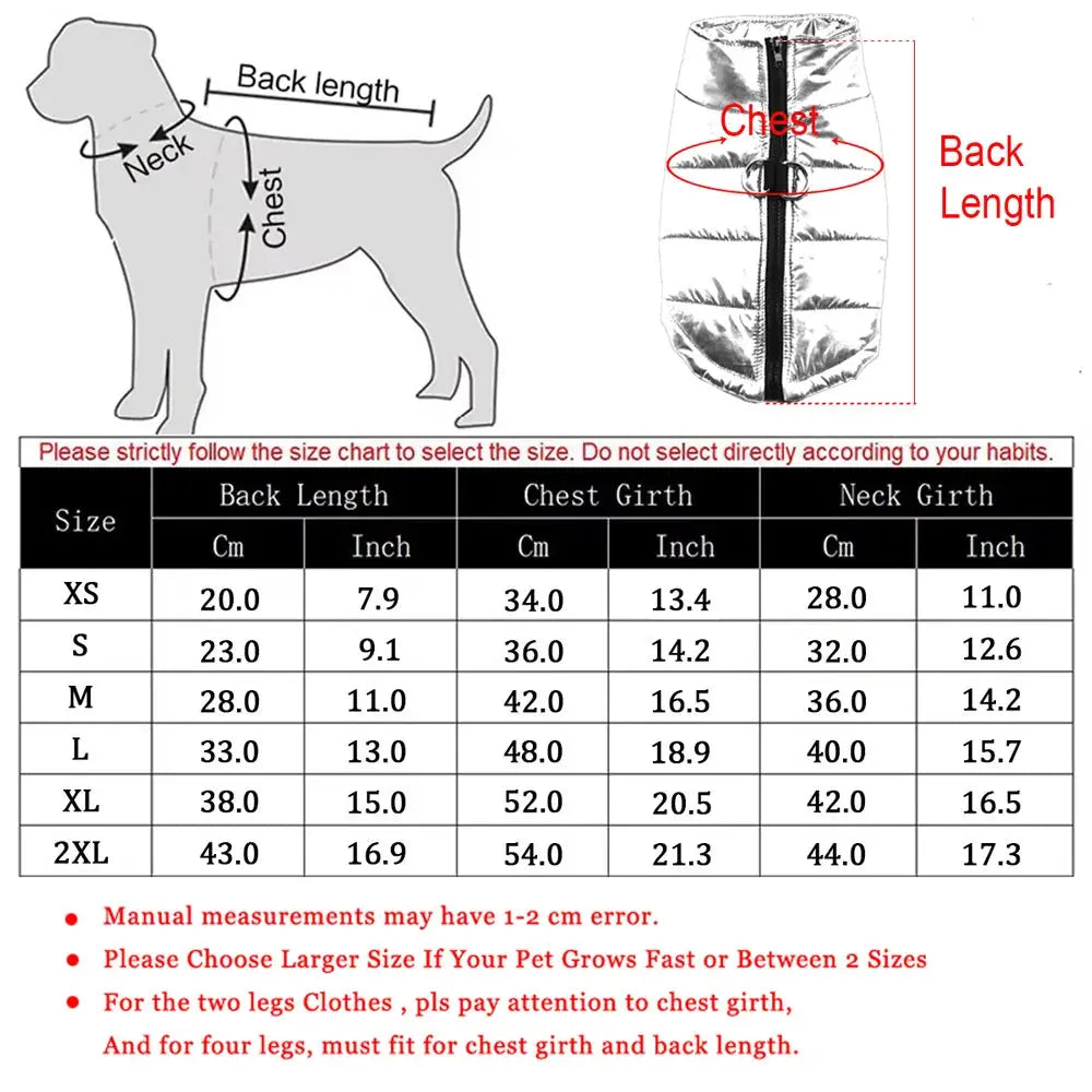 Winter Dog Clothes For Small Medium Dogs Cat Outdoor Waterproof Warm Jacket Puppy Coat Yorkies Chihuahua Pug Outfits Pet Costume