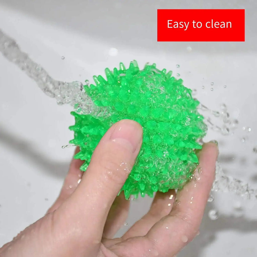 Squeaky Dental Chew Ball - Bouncy TPR Dog Toy for Teeth Cleaning & Play