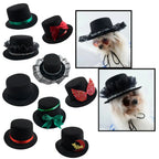 Festival Dog Hat Dogs Cat Wedding Party Gentleman Hats Caps For Puppy Kitten Headwear Pet Halloween Photo Prop Top Hat Accessory