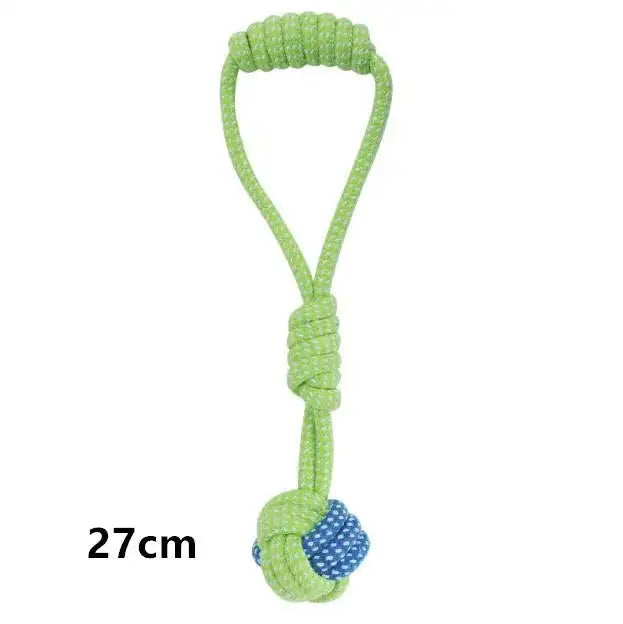 Durable Cotton Rope Dog Toys - Interactive Chew Toys for Puppies & Dogs, Dental Care, Non-Toxic