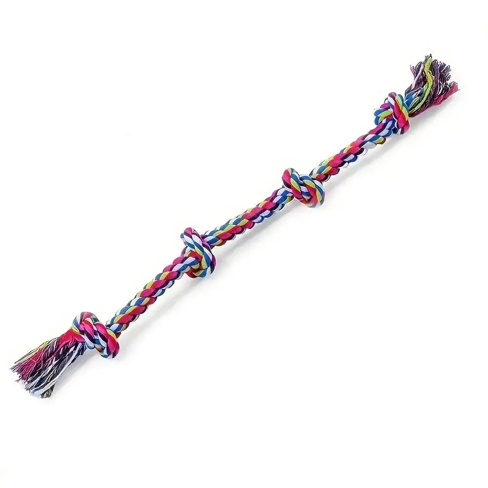Heavy-Duty Rope Tug Toy - Triple-Knot Chew for Large Breed Dogs, Indestructible Tug-of-War