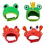 Halloween Easter Pet Costume Novelty Crab Lobster Frog Hat for Cat Puppy Hat Dog Cap Soft Headgear for Birthday Party Photo Prop