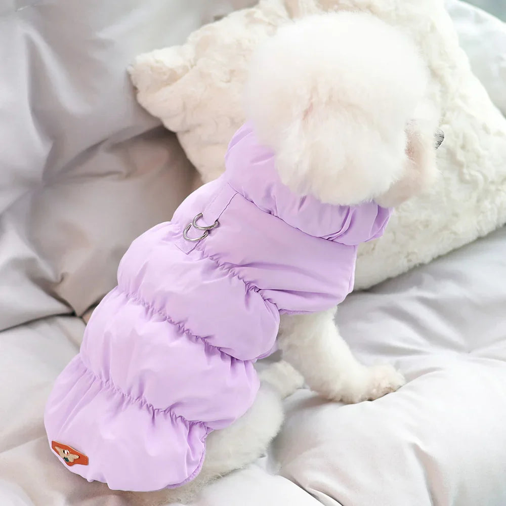 Soft Warm Dog Clothes Winter Padded Puppy Cat Coat Jacket For Small Medium Dogs