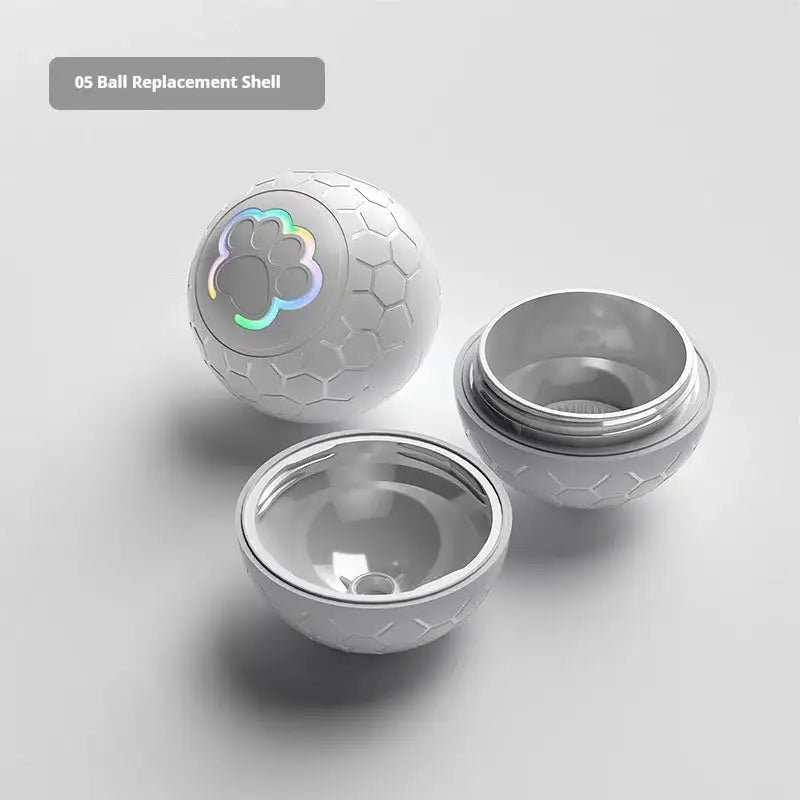 Rechargeable Automatic Dog Toy Ball - LED Bouncing Ball w/ USB Charging for Cats & Dogs