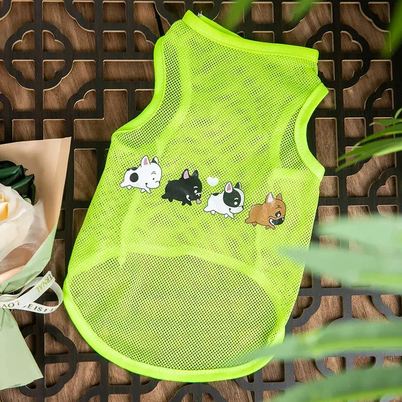 Dog Clothes Mesh Breathable Cool Vests Puppy Summer Clothes For Small Dogs Cat Pet T-Shirt Large Breed Ropa Para Perros