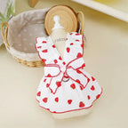 Strawberry Pattern Summer Dress for Dog Pet Clothing Dog Suspender Skirt Cats Puppy Cute Dog Costume Supplies