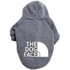 Cozy Winter Dog Hoodie for Large Breeds – Warm Fleece Jacket with Playful Face Print, Adjustable Fit (Labrador, French Bulldog & All Breeds)