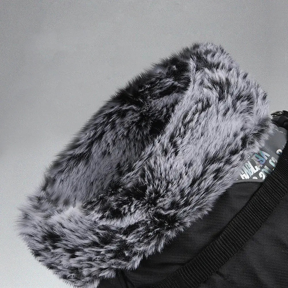 Thickened Big Dog Coat Jacket with Fur Collar Winter Warm Pet Clothes for Medium Large Dogs Greyhound Doberman mascotas Outfits