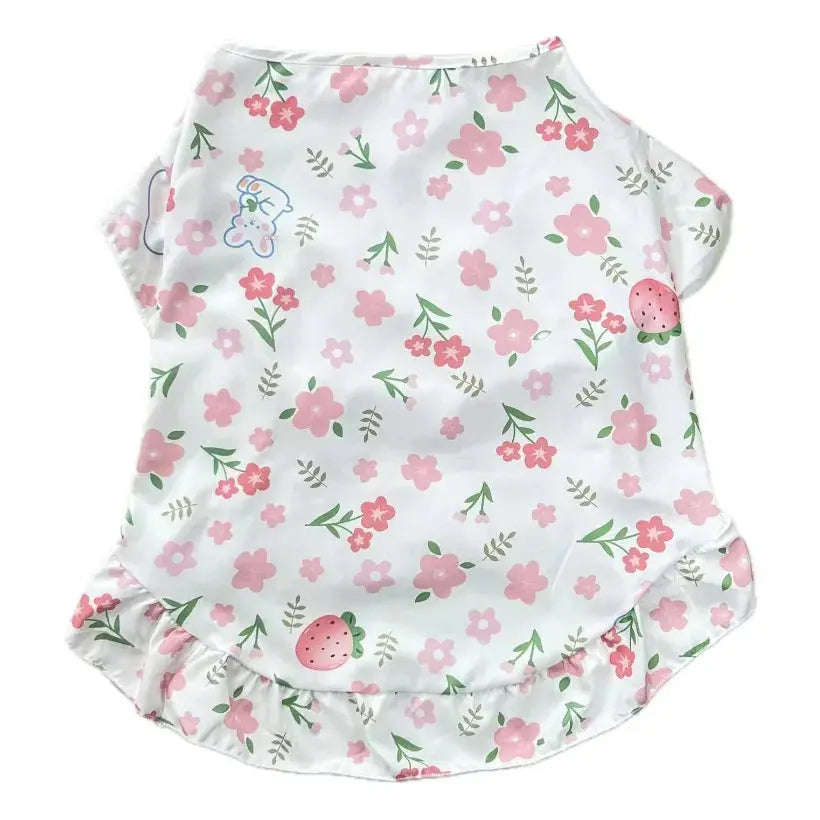 Summer Large Dog Cooling Clothes Cute Pet Dog Princess Dresses Medium Big Dogs Summer Vest Labrador Golden Retrievers Clothes