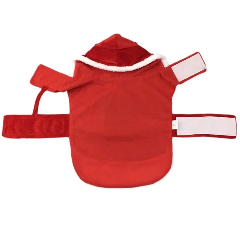 Pet Christmas Clothes Santa Claus Dog Costume Puppy Coat Jacket Suit with Cap Clothing Cosplay For Small Medium Large Dogs Cats
