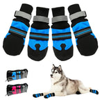 4pcs Waterproof Winter Pet Dog Shoes Anti-slip Snow Pet Boots Paw Protector Warm Reflective For Medium Large Dogs Labrador Husky