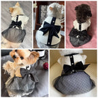 Luxury Dog Dress for Small Dogs - Summer Puppy Clothes with Bow & Lace