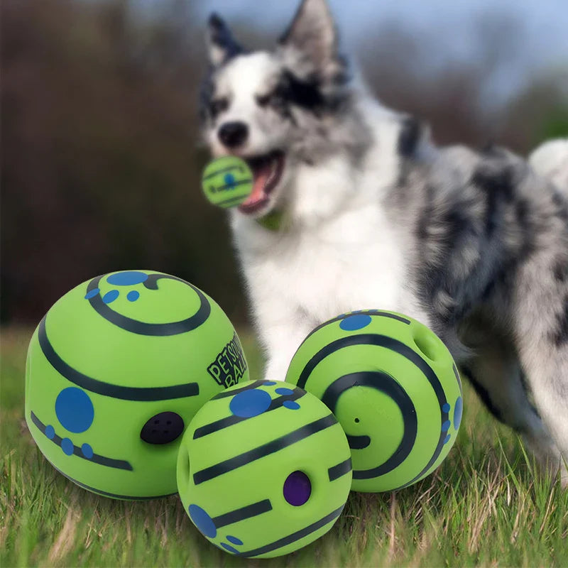 Dog Toy Wobble Wag Giggle Glow Ball – Interactive Dog Attention Toy with Fun Giggle Sounds