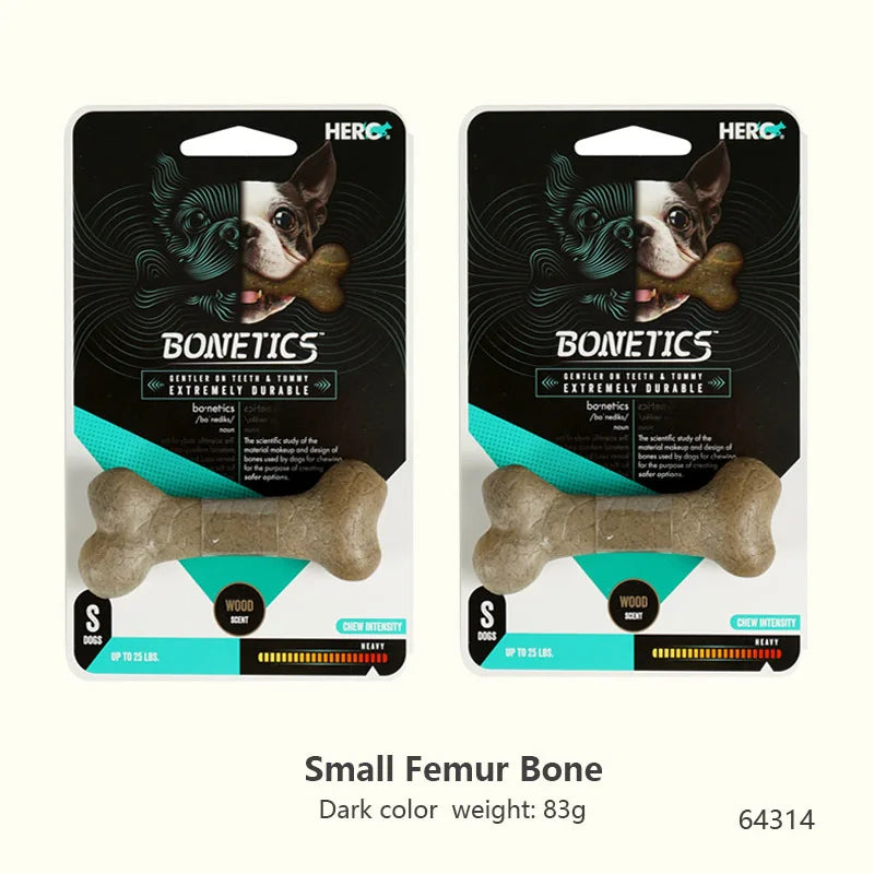 Durable Chew Bone for Dogs - Tough Nylon-Wood Dental Toy (All Sizes)