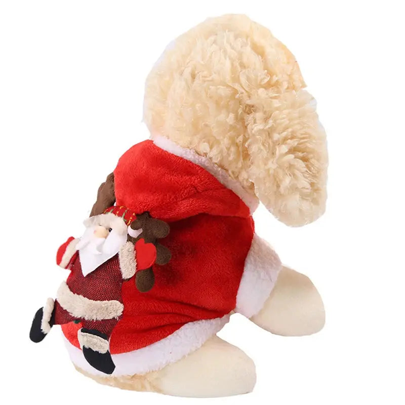 Christmas Dog Clothes for Small Medium Dogs Pet Costume Chihuahua Pets Hoodies Warm New Year Dog Clothing Yorkshire