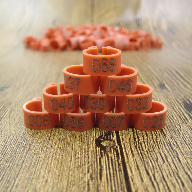 Bird Leg Bands (100pc, 8mm)