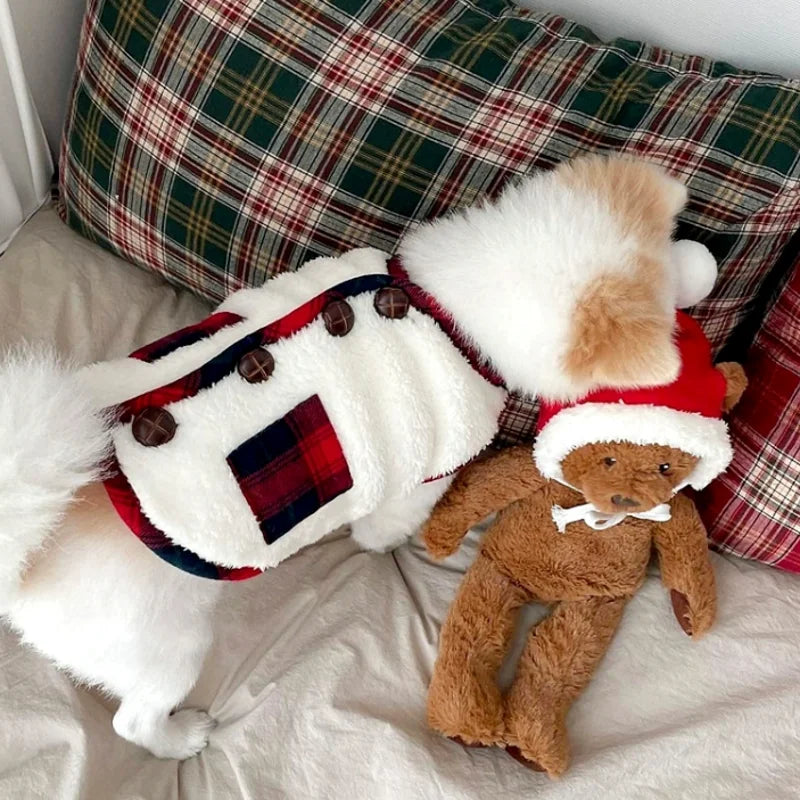 CozyPaws 2025 Dog Cardigan - 100% Cotton Winter Coat for Chihuahua & French Bulldog