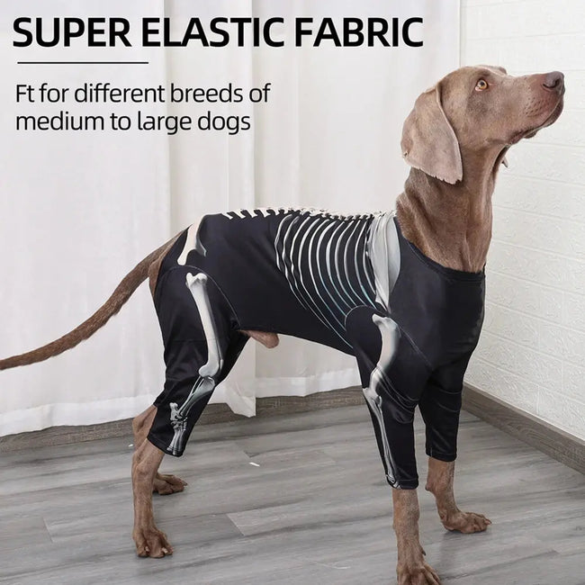 Halloween Dog Costumes for Large and Extra Large Dogs Skeleton Costume Jumpsuit Coat Pet Halloween Costumes Outfits Apparel Main Image