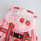 Dog Raincoat Dog Hooded Poncho 4 Legs Dog Rain Jacket with D Leash Ring Waterproof Dog Rain Clothes for Small Medium Dogs