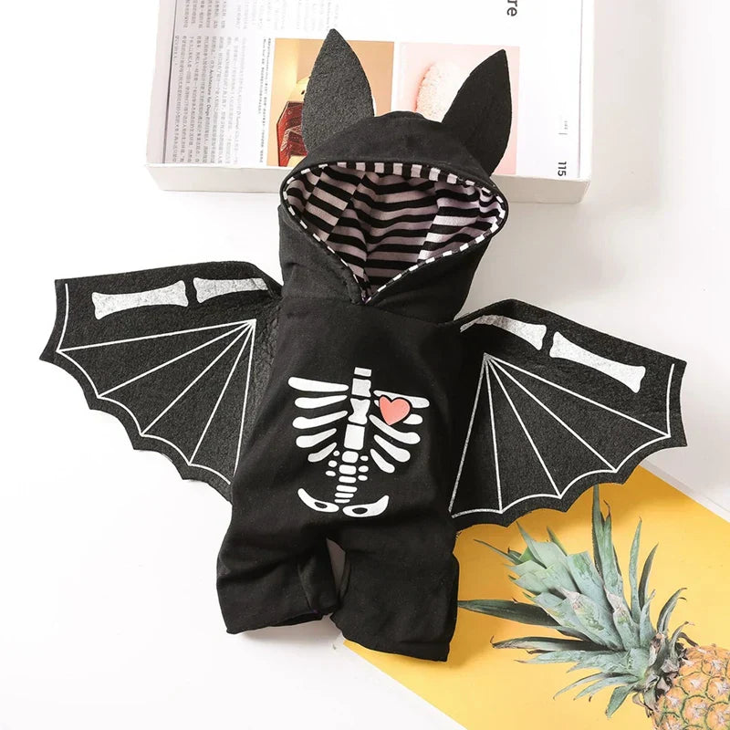 BatWing Pups - 100% Cotton Bat Costume for Small to Large Dogs | Halloween Pet Outfit