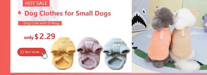 Winter Warm Dog Coat Jacket Windproof Dog Clothes for Small Dogs Padded Clothing Chihuahua Clothes Pet Supplies