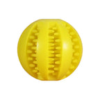 Durable Dental Chew Ball for Dogs – Snack-Dispensing Rubber Toy for Puppies & Large Breeds
