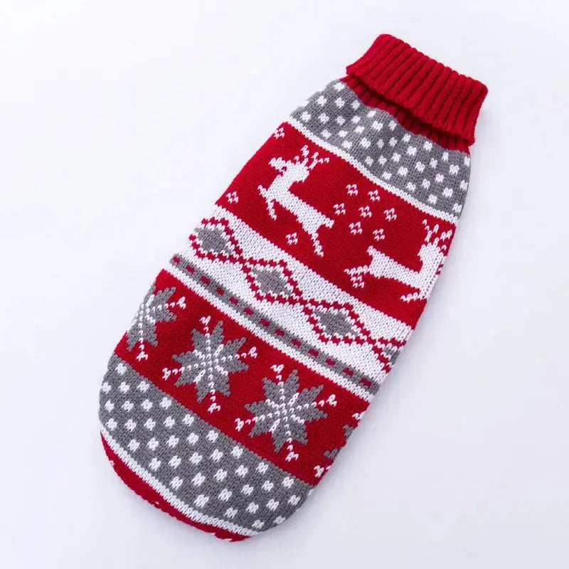 Christmas Wear for Large Dog Sweater Knit Big Dog Sweater Christmas Pet Turtleneck Doggy Sweatshirt for Extra Dogs Boy Girl