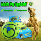 Dog Toy Wobble Wag Giggle Glow Ball – Interactive Dog Attention Toy with Fun Giggle Sounds