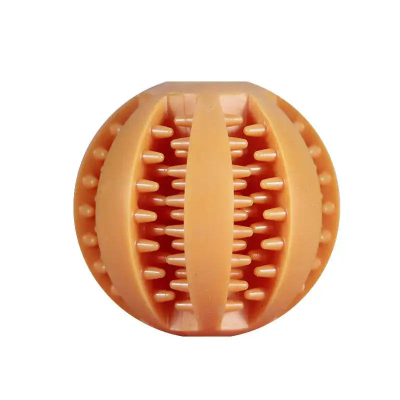 Durable Dental Chew Ball for Dogs – Snack-Dispensing Rubber Toy for Puppies & Large Breeds