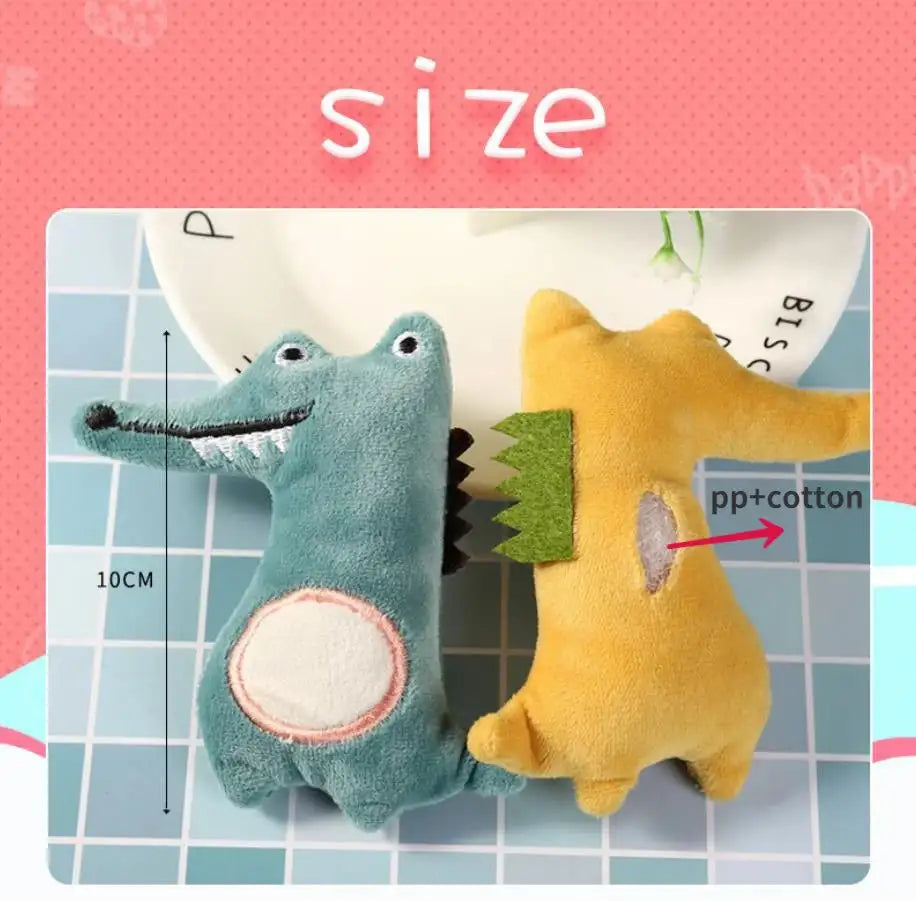 Cartoon Plush Chew Toy – Bite-Resistant Durable PP Cotton Pet Toy for Cats & Dogs, Interactive Play