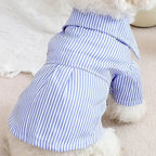 Fashion Pet Dog Clothes Bowknot Striped Shirts for Cat Dogs Cosplay Clothing Thin Summer Pet Costume Chihuahua Pet Supplies