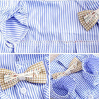Fashion Pet Dog Clothes Bowknot Striped Shirts for Cat Dogs Cosplay Clothing Thin Summer Pet Costume Chihuahua Pet Supplies