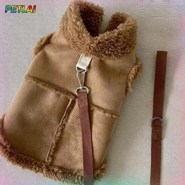 PetLAI Designer Dog Vest – Cute & Soft Autumn/Winter Coat for Small to Medium Dogs Hover Image