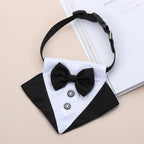 For Large and Medium Dogs Tuxedo Dog Suit and Bandana Set Dogs Tuxedo Suit Dog Prince Bow Tie Shirt Formal Dog Weeding Attire