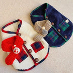 CozyPaws 2025 Dog Cardigan - 100% Cotton Winter Coat for Chihuahua & French Bulldog