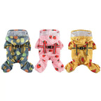Dog Raincoat Dog Hooded Poncho 4 Legs Dog Rain Jacket with D Leash Ring Waterproof Dog Rain Clothes for Small Medium Dogs