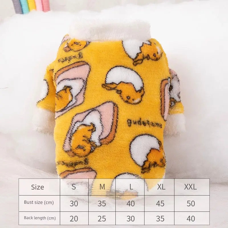 Cat Clothes Tiger Outfit Thermal Cotton-Padded Clothes Kitten Blue Cat British Shorthair Muppet Autumn and Winter Pet Dog Four-Legged Clothes