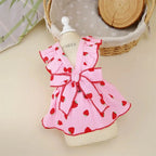 Strawberry Pattern Summer Dress for Dog Pet Clothing Dog Suspender Skirt Cats Puppy Cute Dog Costume Supplies