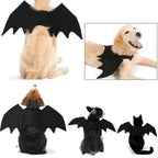 Dog Cat Bat Wings for Halloween Party Decoration, Pet Collar Leads Cosplay Bat Costume,Cute Puppy Cat Dress Up Accessories
