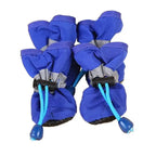 4pcs Waterproof Pet Dog Shoes - Anti-Slip Rain Boots for Small Dogs and Cats - Durable Footwear for All Weather
