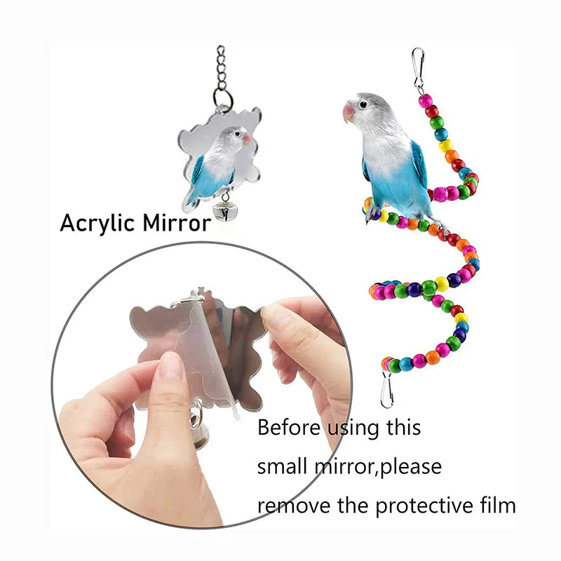 Bird Cage Toy Set (7pc)