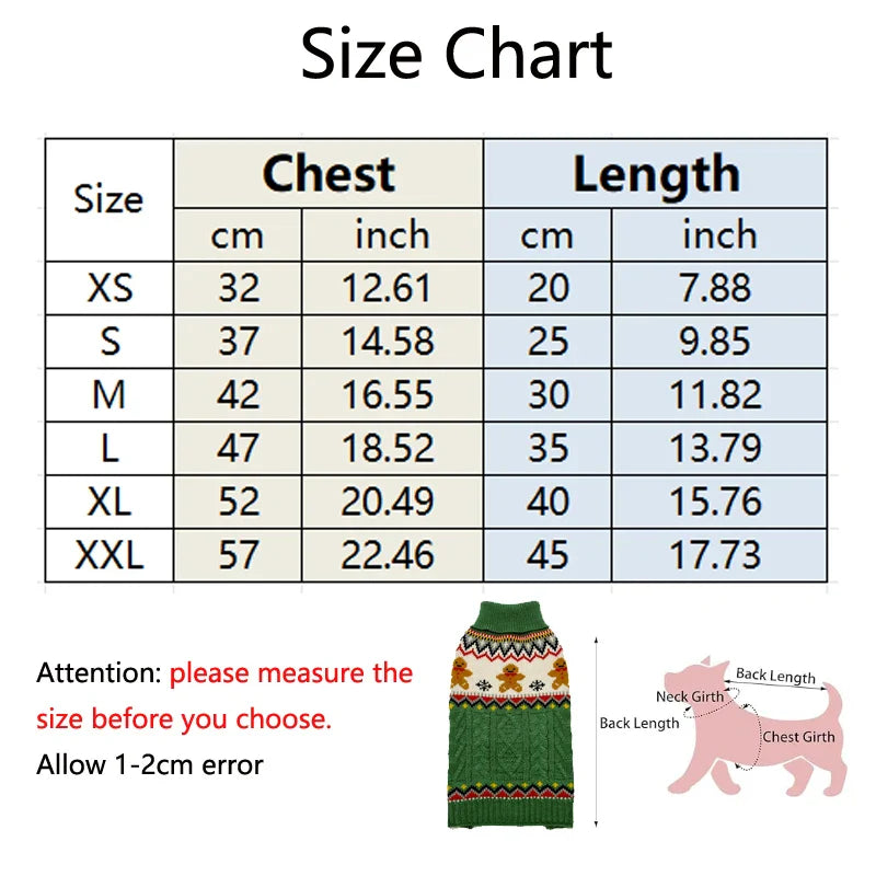 JingleBell Reindeer Sweater - Festive High-Neck Pullover for Dogs & Cats