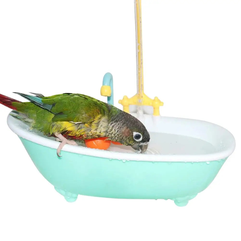 Hanging Parrot Bath Tub
