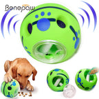 Benepaw Giggle Ball - Treat-Dispensing Puzzle Toy with Squeaky Sounds for All Dog Sizes