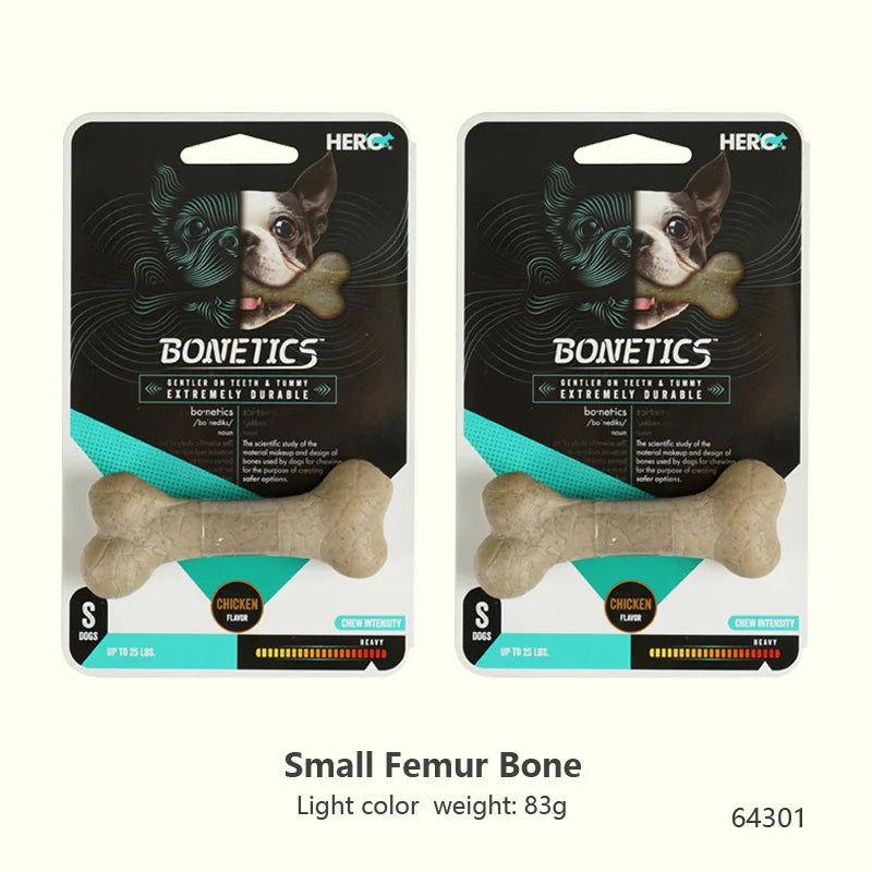 Durable Chew Bone for Dogs - Tough Nylon-Wood Dental Toy (All Sizes)